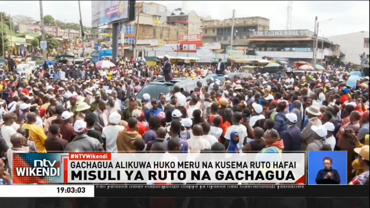 Misuli Ya Ruto Na Gachagua Kivumbi cha kisiasa kilishuhudiwa huko Meru, pale makundi mawili kinzani ya Kenya Kwanza inayoongozwa na rais William Ruto na ya upinzani ya Rigathi Gachagua, yalipokwenda yote kutafuta uungwaji mkono. #NTVWikendi Ibrahim Karanja.