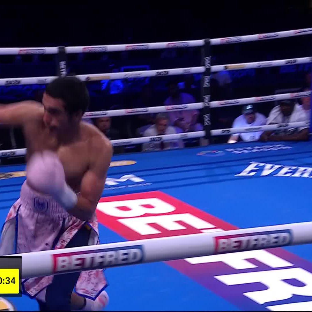 BIG shots firing in from Ibraheemspider 🔥 #YafaiRodriguez | Live NOW on DAZN