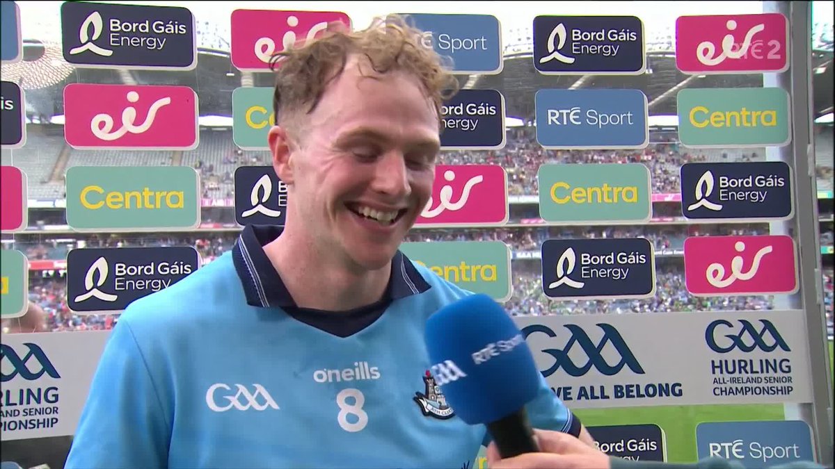 A beaming Conor Burke scoops the man of the match award in 14-man Dublin's scarcely believable win over Limerick. 📺 RTÉ2 &amp; RTÉ Player 📱 Updates -