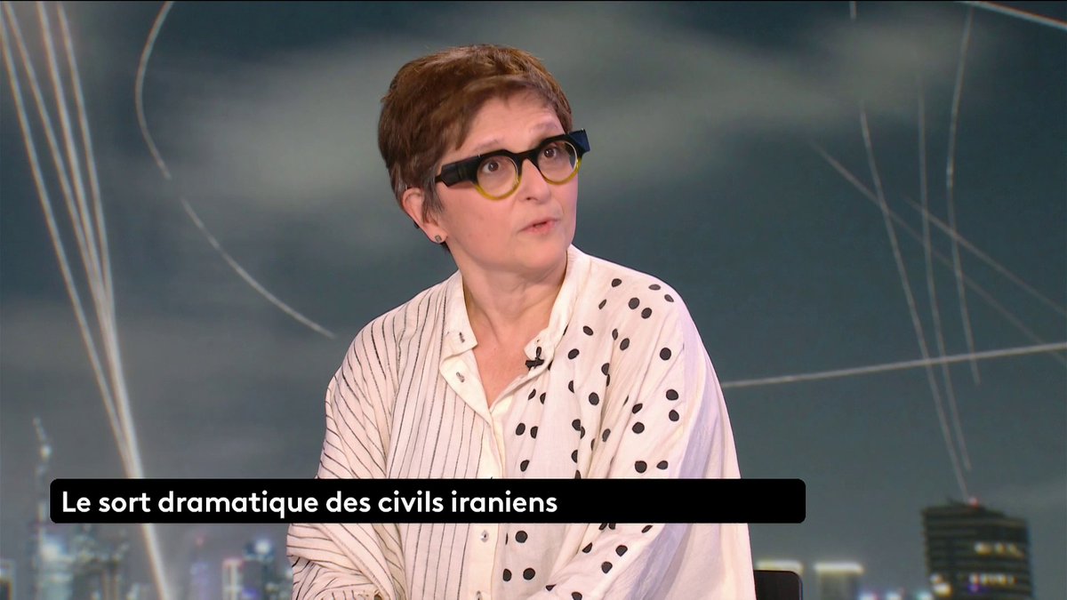 🔴 🗣 “ Je suis déchirée (…) le droit international est bafoué, et je m’inquiète pour l’Iran dans son ensemble“, déplore Sepideh Farsi, réalisatrice franco-iranienne.