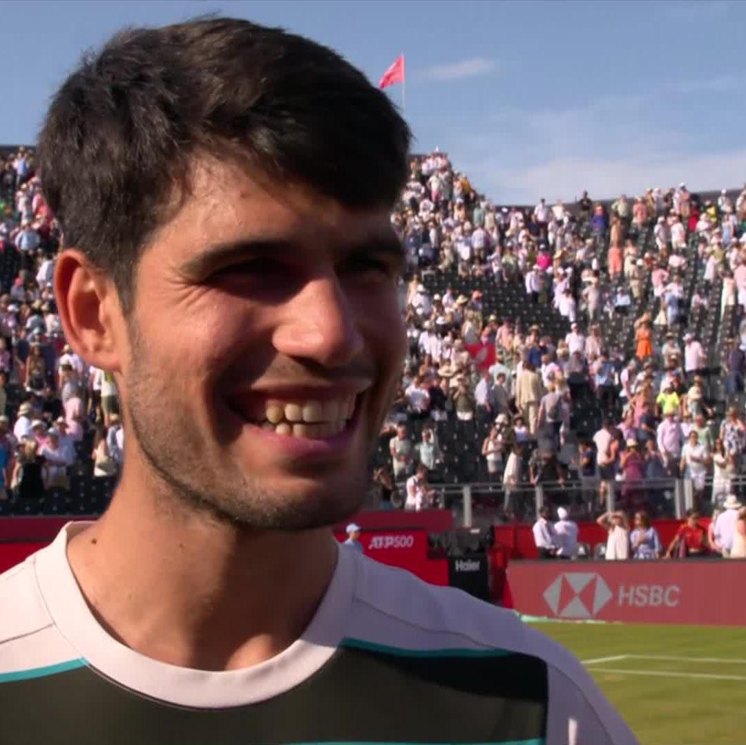 🗣️ “I’m starting to think I’m a serve bot" 😆 Alcaraz’s best serving show in a best-of-3 match: 15 aces! Carlos Alcaraz #HSBCChampionships
