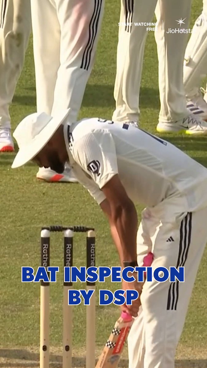 DSP SIRAJ DOING BAT INSPECTION.
