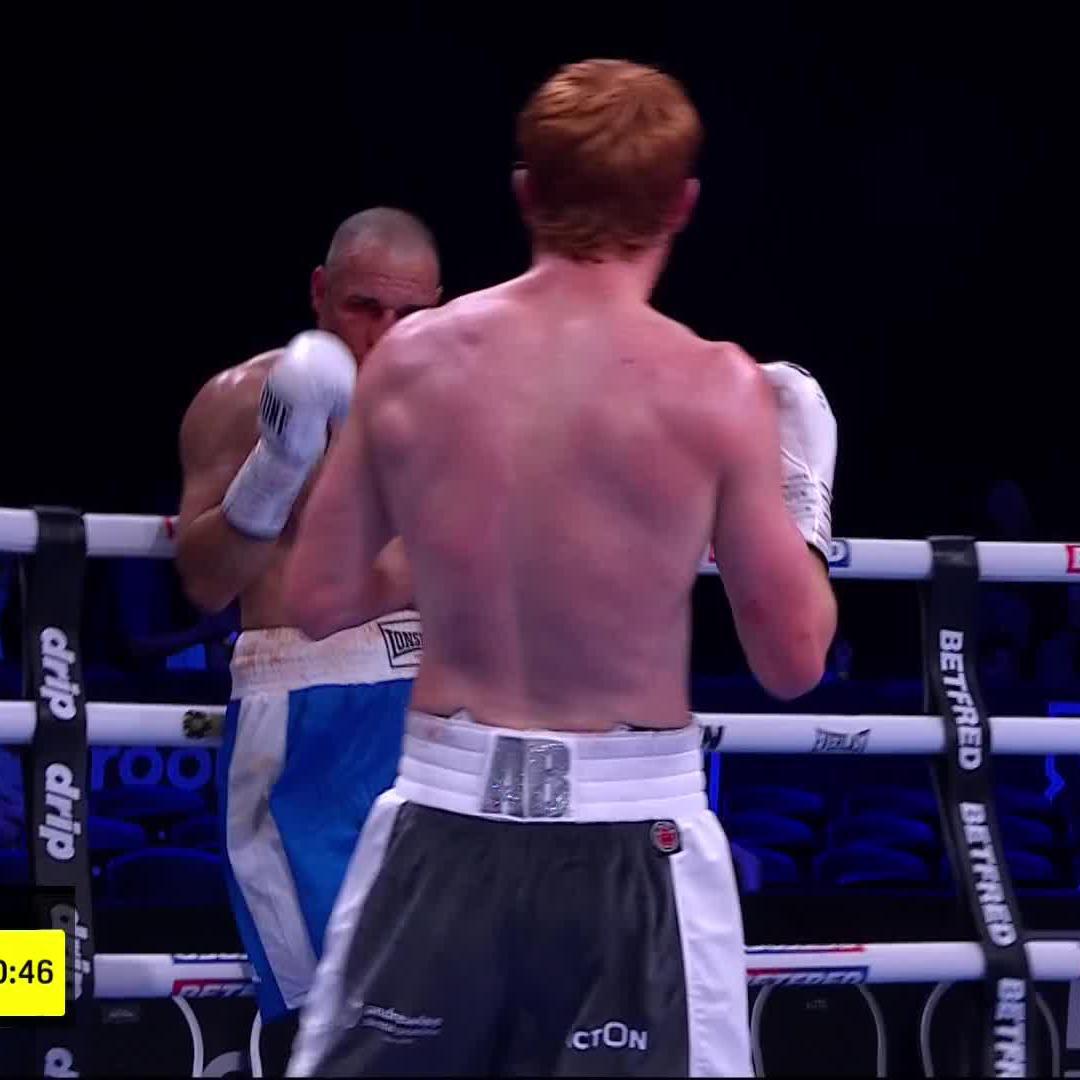 ALL OVER ๐ฅ Aaron Bowen with a brutal display of punching to get the stoppage in the fourth ๐ช #YafaiRodriguez | Live NOW on DAZN