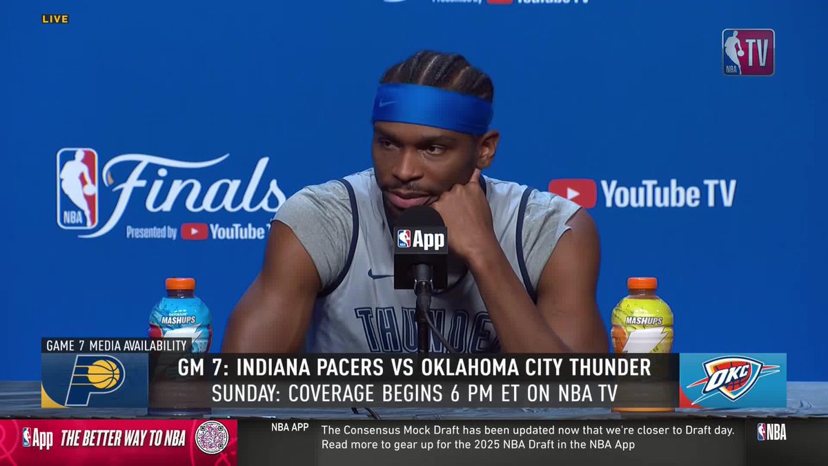 Shai on managing emotions in Game 7: "We just have to be who we've been all year." 🗣️