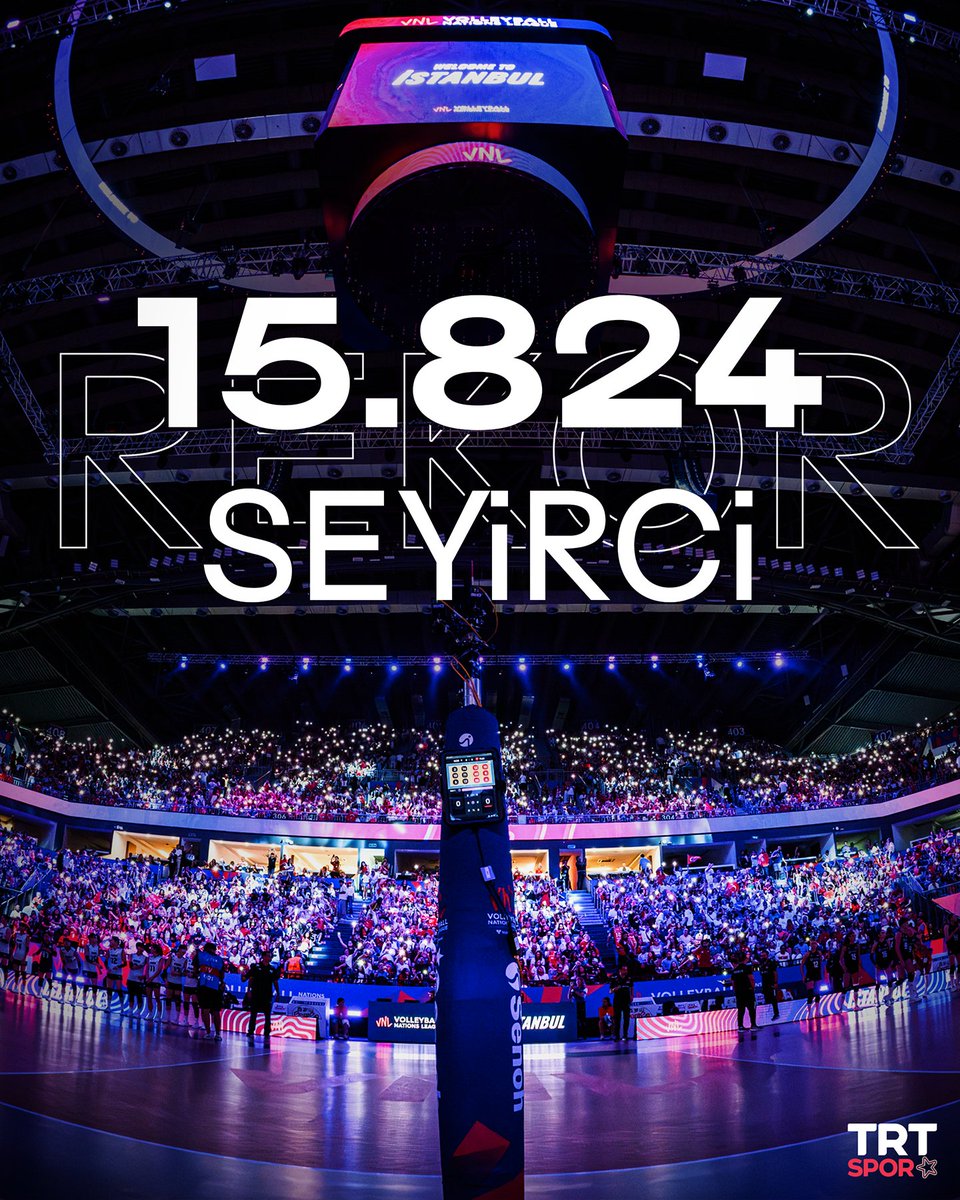 Sinan Erdem'de tarihî gün! 🔝 Türkiye - Güney Kore maçı, 15.824 kişi ile Milletler Ligi seyirci rekorunu kırdı. 👀 #TRTSporDijital