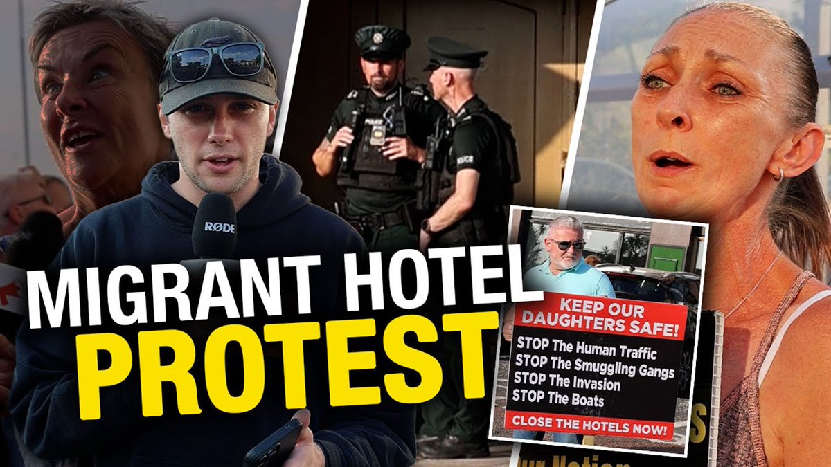 🚨 Northern Ireland protests against mass migration and alleged sexual assault spread to Bangor Rebel News' Lincoln Jay and Efrain Flores Monsanto 🇨🇦🚛 spoke with locals in Bangor on both sides, those in support of the demonstration and those opposed. Some call them racist; others call them patriotic. A group of concerned citizens has been gathering for two and a half years to protest this hotel, which has been converted into housing for illegal migrants. However, for this protest, people are also gathering in solidarity with a teenage girl who was allegedly sexually assaulted by two Roma migrants in the nearby town of Ballymena. This alleged assault sparked a peaceful protest that quickly escalated into riots across the region, with police and citizens clashing in the streets. At the root of this anger is growing frustration over both illegal and legal migration to Northern Ireland. In Ballymena, members of the Roma community have reportedly been involved in various crimes, including operating brothels, engaging in human trafficking, and prostitution. It appears that the alleged sexual assault committed by individuals from that community was the tipping point that triggered widespread outrage. We spoke with locals in Bangor on both sides, those in support of the demonstration and those opposed.