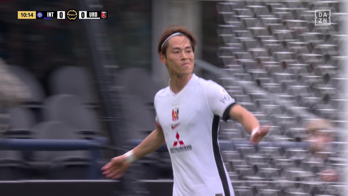 🇯🇵 #渡邊凌磨 のゴールで浦和先制！⚽ インテル戦の前半11分、右サイドの金子拓郎がドリブルでペナルティーエリア内へ侵入。 金子の折り返しを渡邊凌磨が右足で合わせゴールネットを揺らした！ 🎥：DAZN Football