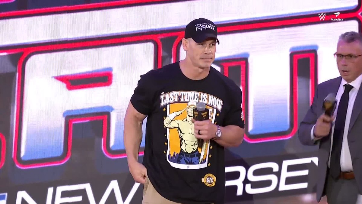 🗣️ THE CHAMP IS HERE! John Cena has arrived to the #SummerSlam Kickoff Show!! Fanatics Fest Fanatics