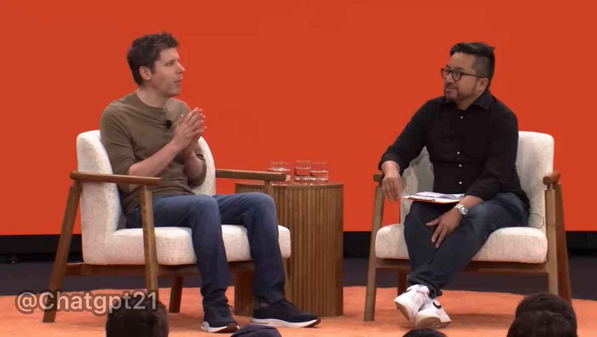 Sam Altman When Talking About The Future Of Memory: • “Entity that gets to know you and connects to all your stuff” • “Proactively helping you” • “You’ll have special new devices” - I think this is an indication for Sam & Johnny Ives new hardware device • “You’ll have this thing running with you throughout your life”