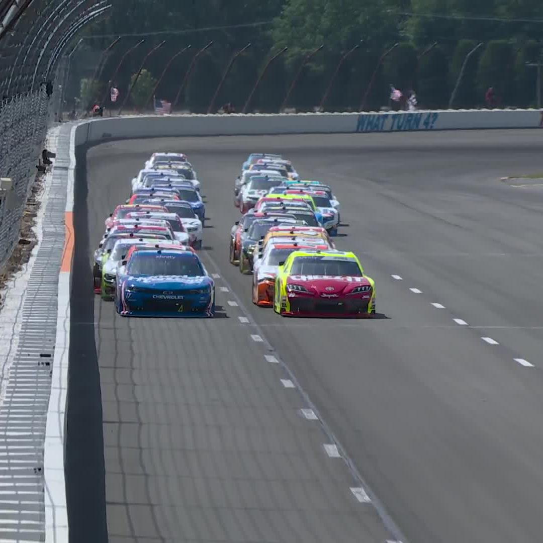 The green flag is flying at the Tricky Triangle! We are racing at Pocono Raceway on The CW Sports.