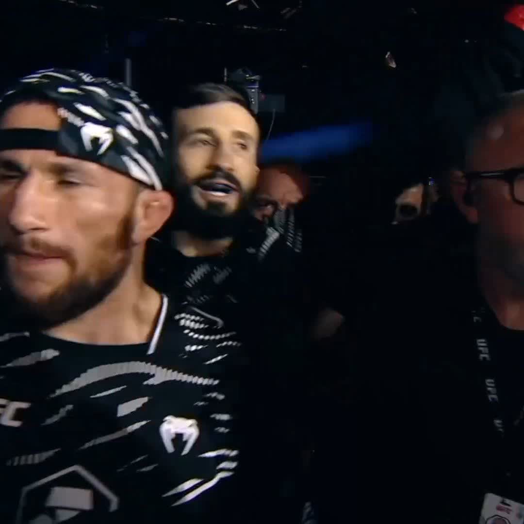 Azerbaijan's own! 🇦🇿 Nazim Sadykhov is ready to go! [ #UFCBaku LIVE NOW on ABC ]