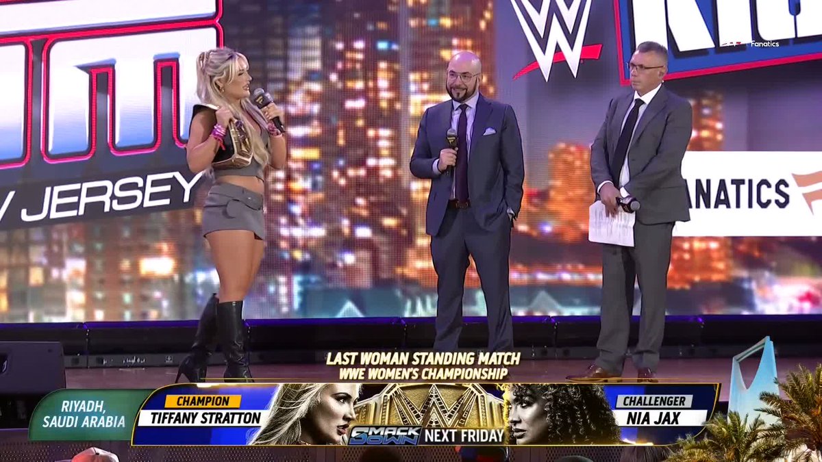 😤 😤 😤 Tiffany Stratton has no plans on slowing down and is looking to walk into #SummerSlam STILL the WWE Women's Champion! 🙌 Fanatics Fest Fanatics