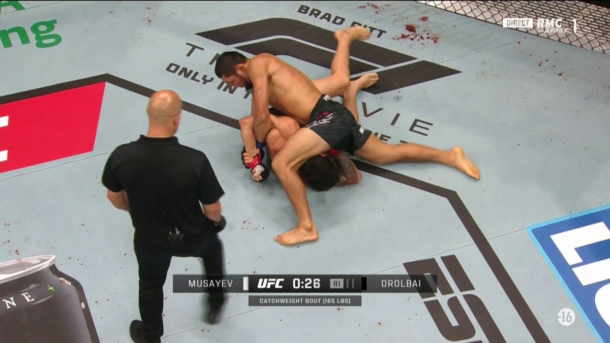 オロルバイ フィニッシュシーン！ ムサエフに1R一本勝ち！ #UFCBaku