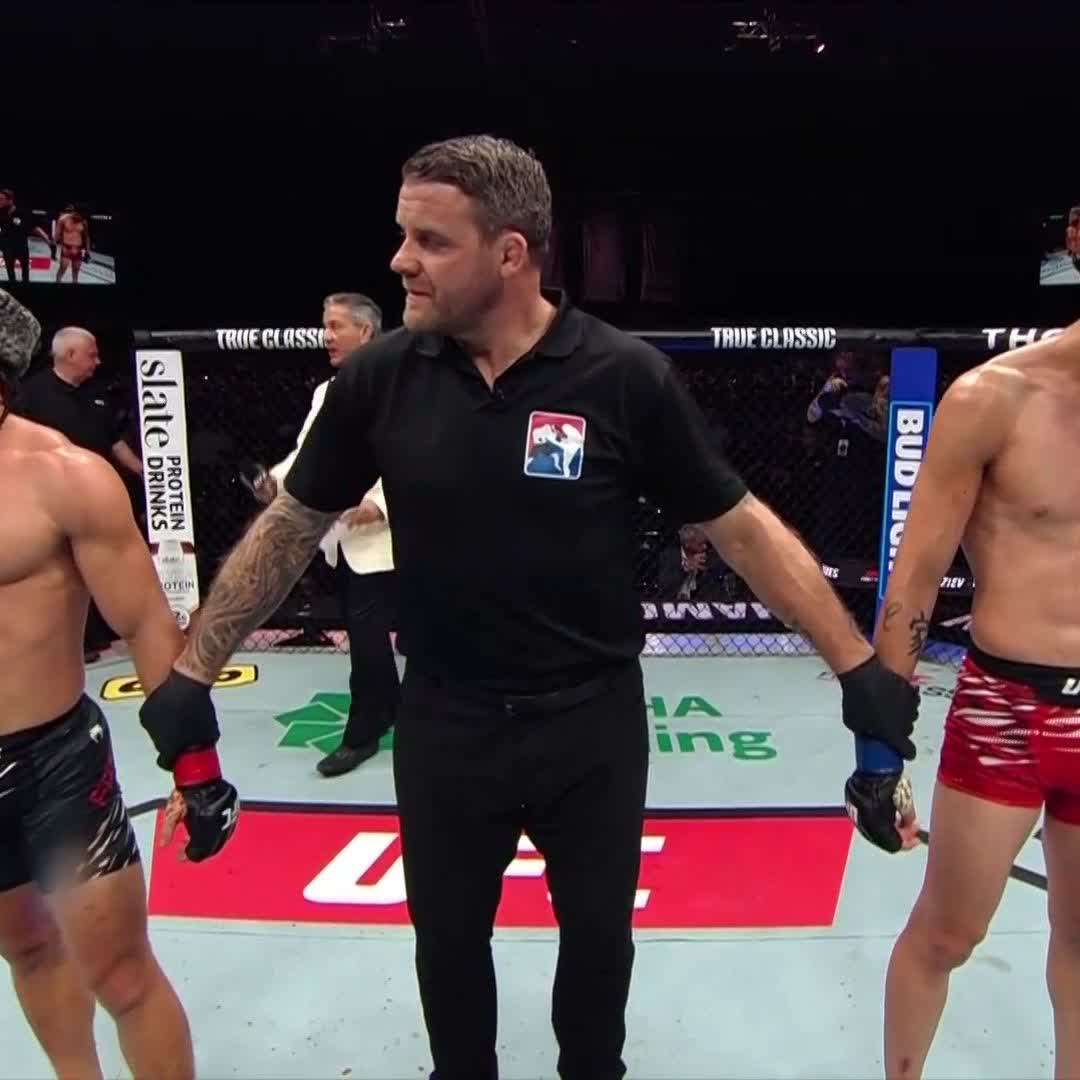 Rafael Fiziev vence a Ignacio Bahamondes tras tres asaltos por decisión unánime. #UFCBaku