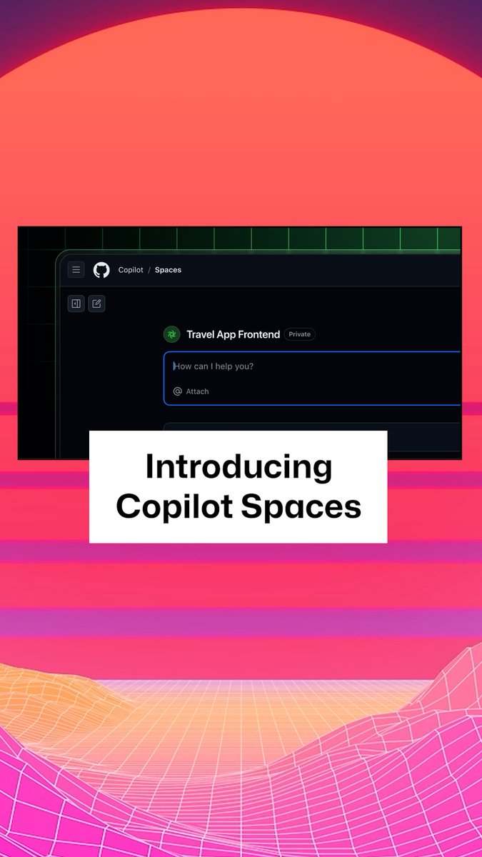 Turn GitHub Copilot into a subject matter expert with Copilot Spaces. 🧠 This new feature helps you centralize project context, leading to smarter, more relevant AI assistance. 🚀 Learn more here👇