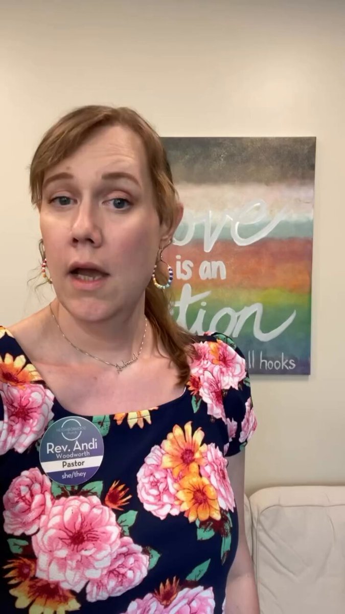 Transgender UMC impastor Andi Woodworth seems like he wants to cry over the Supreme Court's decision allowing states to ban the transing of the kids.