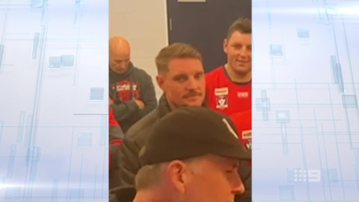 "They started clapping because they wanted it to come to an end" 😂😂 Llordo roasts TJ's snoozefest local footy pre-game speech #9AFLSFS | Watch on Nine &amp; 9Now 🖥️