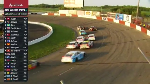Butterbean brings the ARCA Menards Series field to the green flag at Elko Speedway!