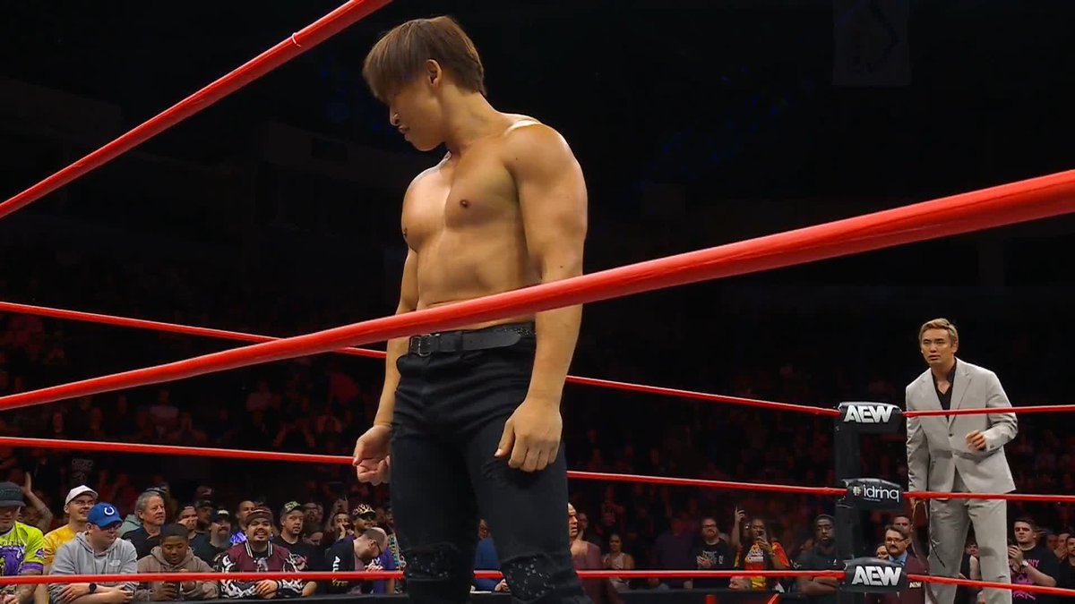 The line has been drawn! @Ibushi_Kota and @RainmakerXOkada come to blows! Watch #AEWCollision LIVE on TNT &amp; MAX