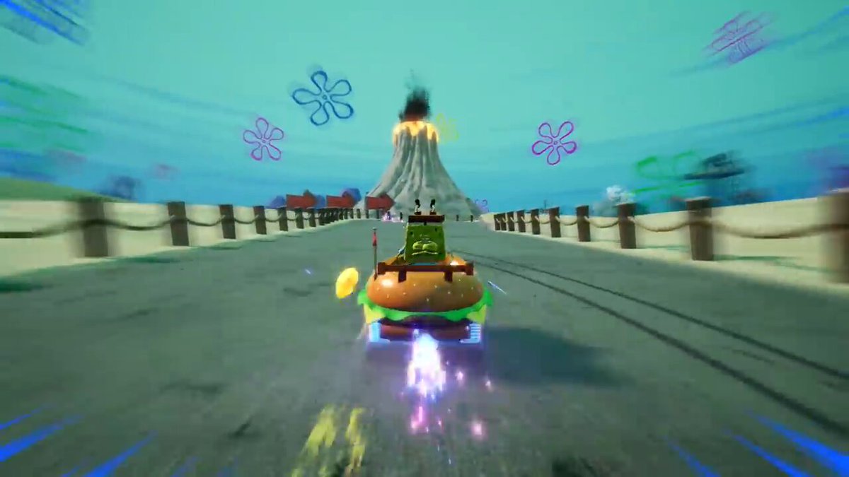 SpongeBob's #SonicRacingCrossworlds victory animation: