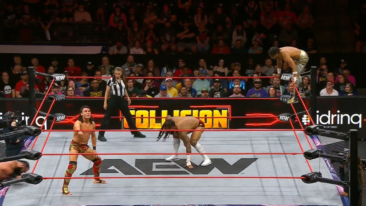 The POWER on display by Toa Liona! Watch #AEWCollision LIVE on TNT &amp; MAX