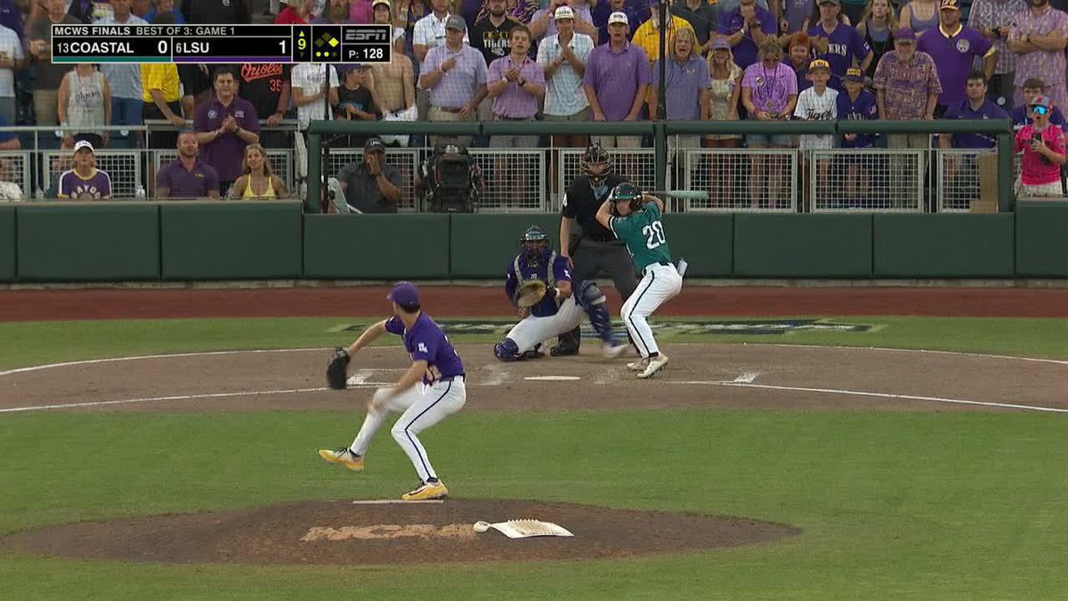 LSU WINS GAME 1 OF THE MCWS FINALS 🐯 Kade Anderson's complete game shutout ends the Chants' 26-game winning streak 😤