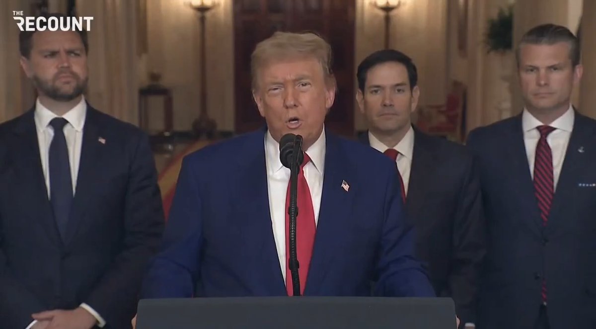 “Iran’s key nuclear enrichment facilities have been completely and totally obliterated. Iran, the bully of the Middle East, must now make peace. If they do not, future attacks will be far greater — and a lot easier.” — Trump speaks after U.S. hits 3 Iranian nuclear facilities