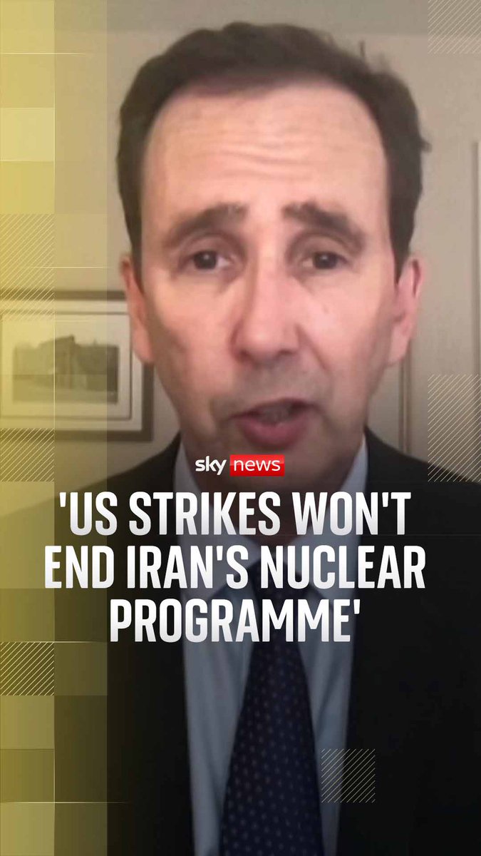 'US strikes won't end Iran's nuclear programme' Former US diplomat Alan Eyre speaks with Yalda Hakim about the future of Iran's nuclear programme. Latest: