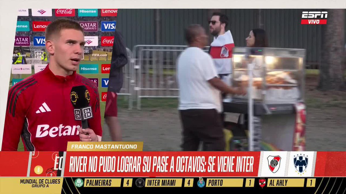 "NOS FALTÓ CONVERTIR PORQUE TUVIMOS SITUACIONES CLARAS... LO DE LA GENTE ES ALGO INCREÍBLE" ⭐ Franco Mastantuono analizó el empate ante Monterrey y habló de la hinchada del Millo 📺 Mirá los partidos de #DisneyPlus de la #FIFACWC 🏆🌎 en el Plan Premium