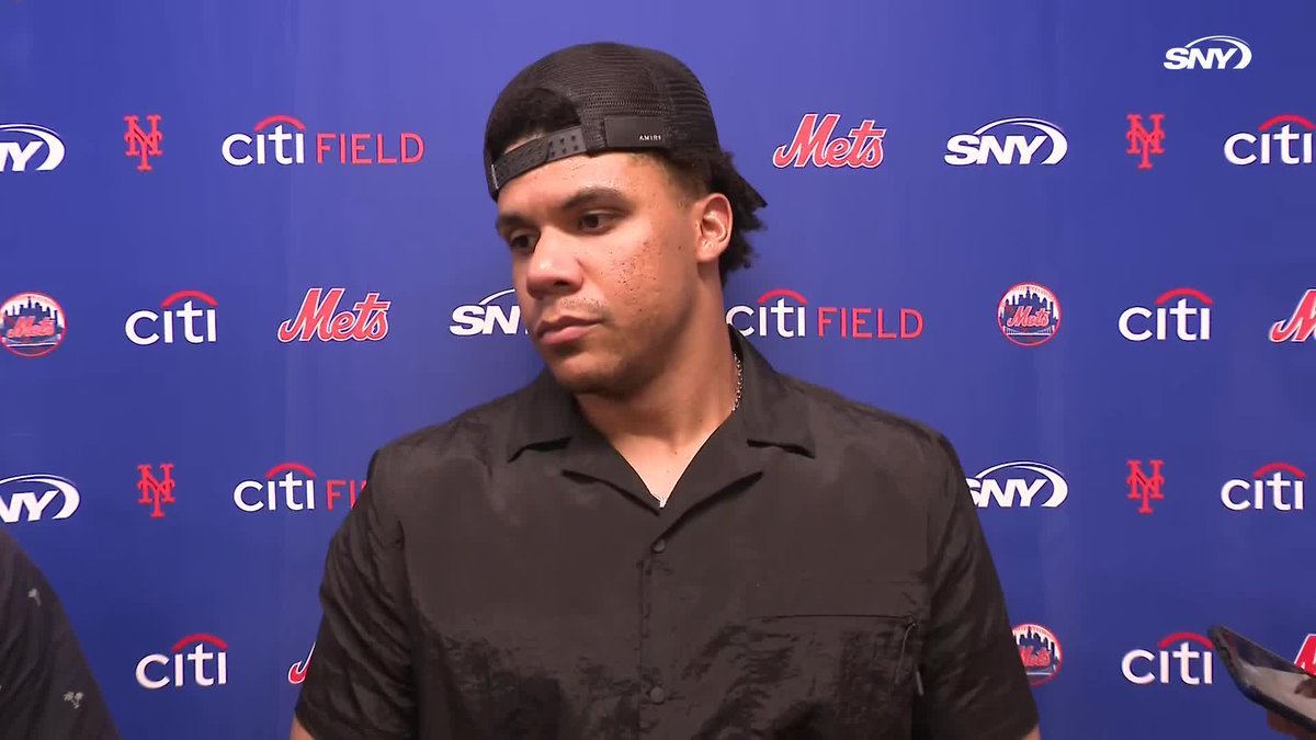 Juan Soto was asked if this is the best he's felt this season: "I've been feeling good since day one. Things just haven't gone my way, finally I'm getting some luck and going from there"