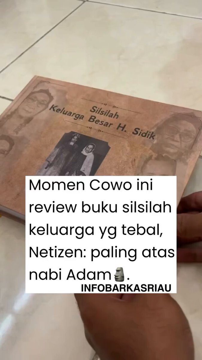 HAHHH buset berapa keturunan itu panjang amat😭😭 Ig: infobarkasriau