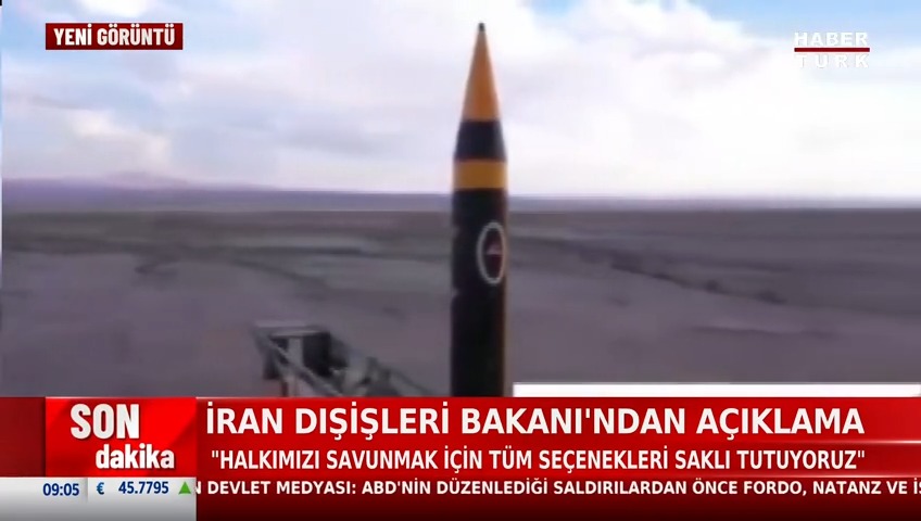 #YENİGÖRÜNTÜ - İran ilk kez Hayber füzesi ile İsrail'i vurdu.