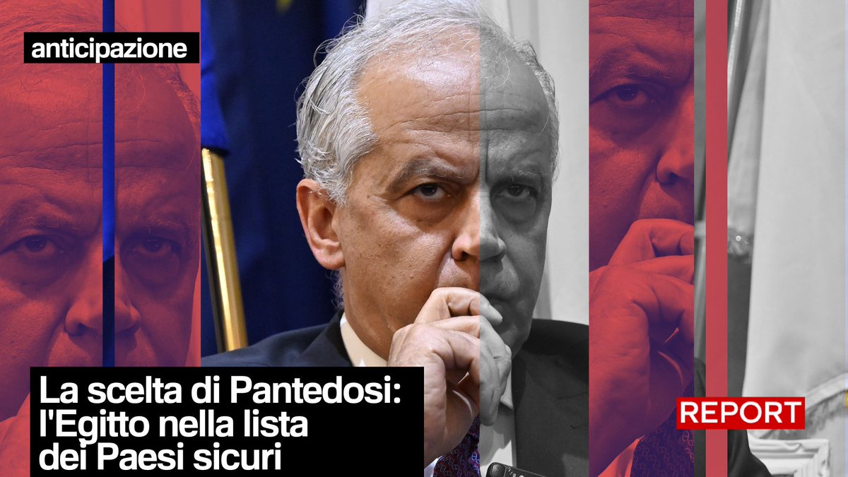 Un diplomatico rivela a #Report che è stato il ministro Piantedosi a chiedere che l’Egitto fosse tra i Paesi sicuri. Lo avrebbe fatto inviando una lettera alla Farnesina. Report ha presentato richiesta di accesso agli atti negata dal ministero dell’Interno. Stasera, 20.30, #Rai3