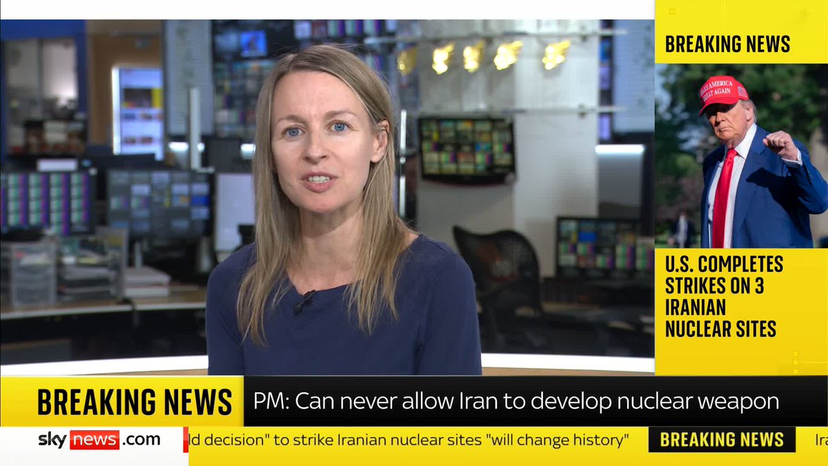BREAKING: Sky News understands that the UK was not involved in the US strikes on Iran's nuclear sites. Sky's Deborah Haynes has the latest. Follow our live blog for more updates: 📺 Sky 501