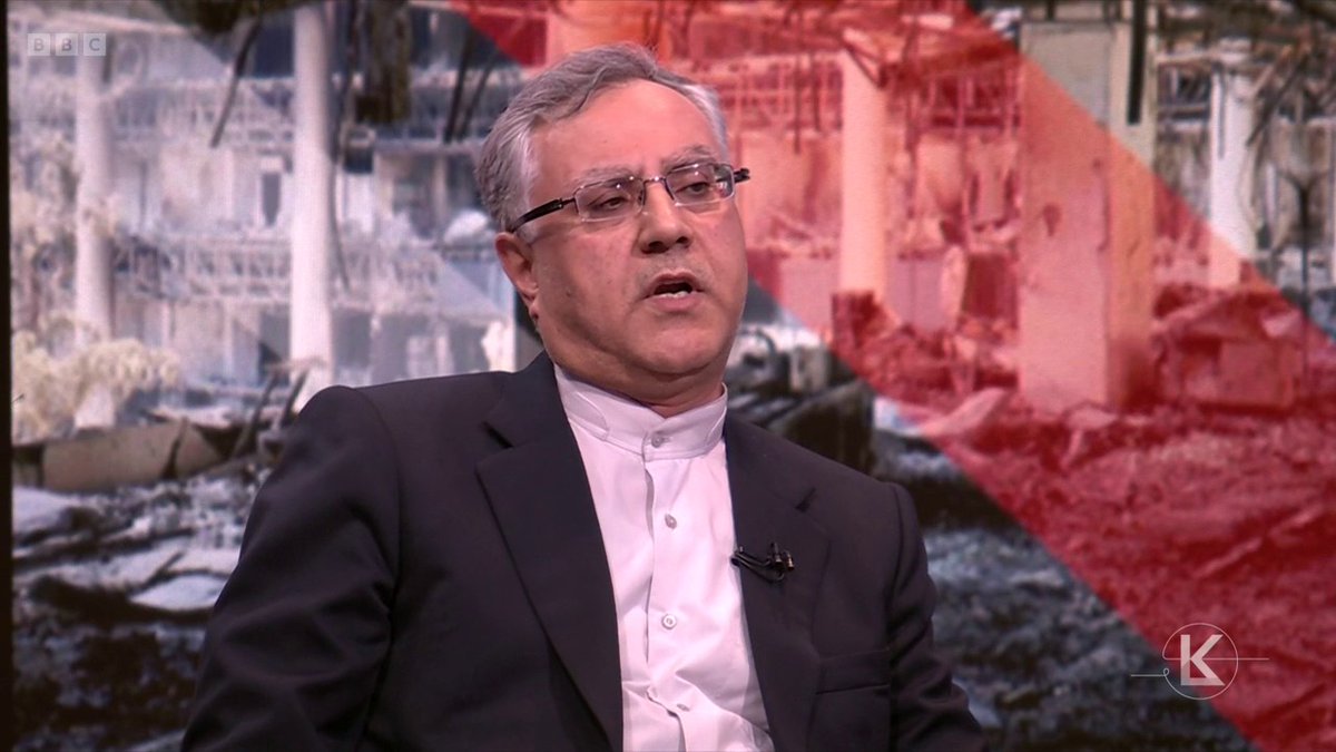 "If you want to go to the human rights situation, the United States as well as your country have a lot of problems" Iranian Ambassador to the UK Seyed Ali Mousavi says "nobody is perfect" as he defends Iran's record on human rights #BBCLauraK