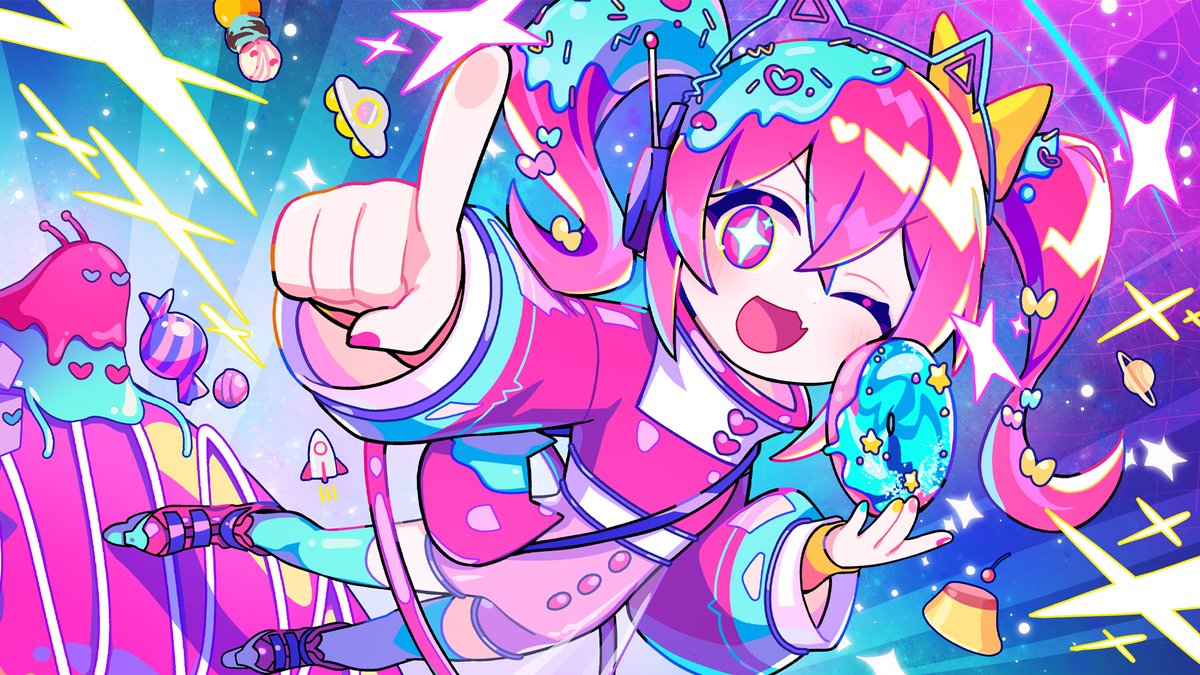 #CosmicRadio2025 応募曲 『 こずみっKING☆sens@tion!!!!!!!! / ちょこ+かゆき 』 電波恢恢🍩⚡ ハチャメチャカワイイソングです❗❗❗ YouTube▸ ⭐