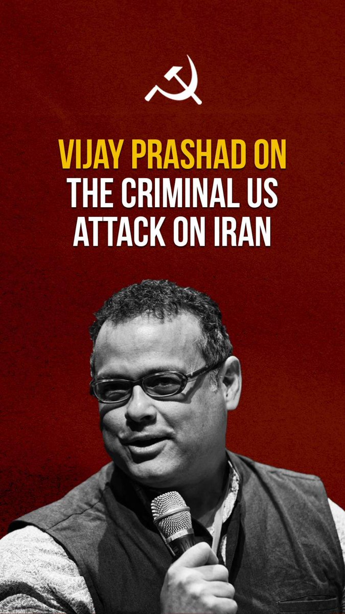 .Vijay Prashad on the criminal US attack on #Iran #IsraeliranWar