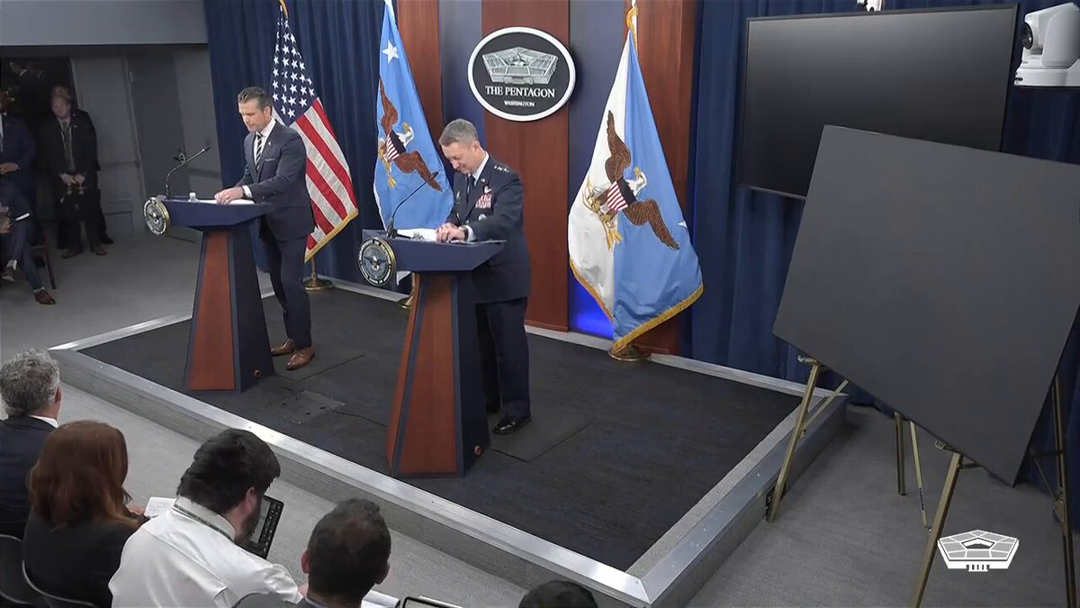 . @SecDef “Last night on President Trump’s orders, US Central Command conducted a precision strike in the middle of the night against three nuclear facilities in Iran.”
