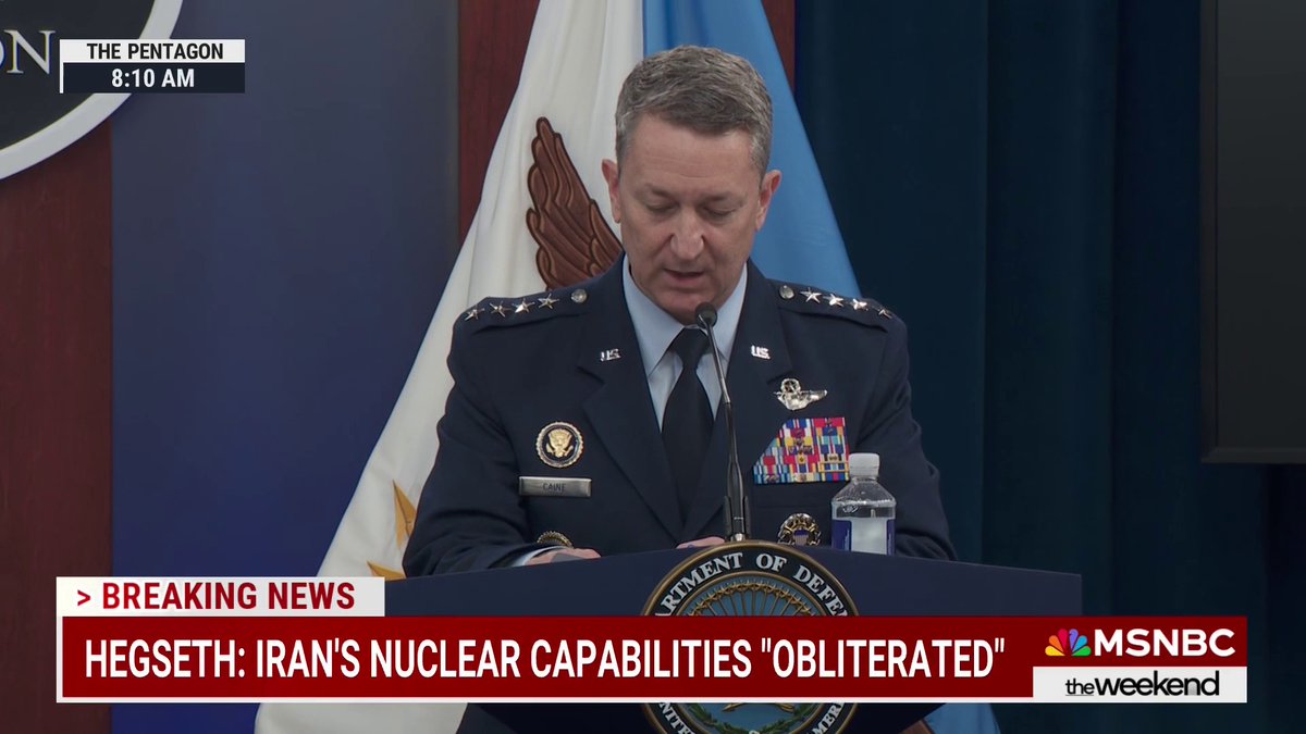 WATCH: Air Force Gen. Dan Caine details the U.S. military strikes against nuclear facilities in Iran, dubbed "Operation Midnight Hammer."