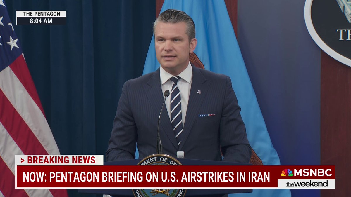 Defense Sec. Pete Hegseth states following U.S. strikes on Iran, the country's "nuclear ambitions have been obliterated." President Trump "seeks peace, and Iran should take that path," Hegseth said.