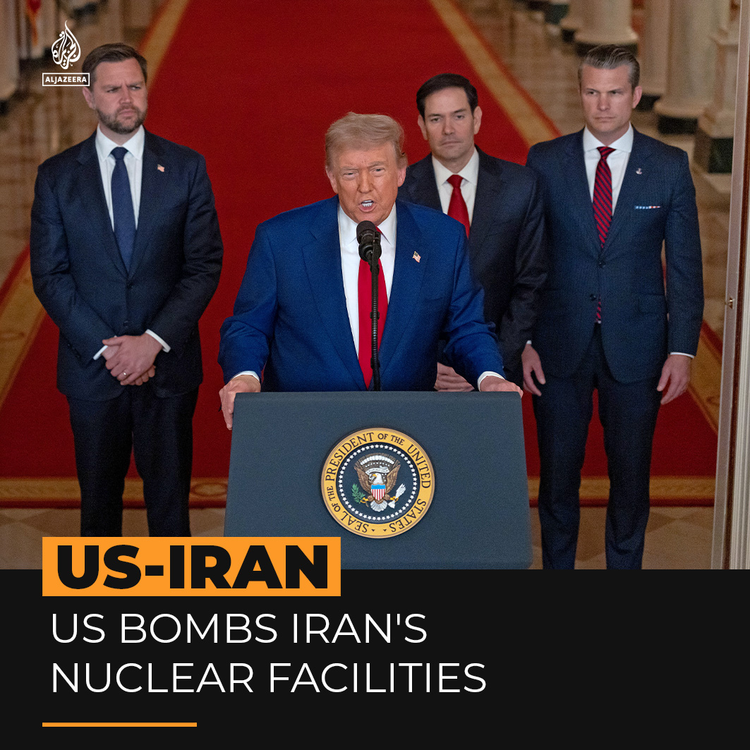 US President Donald Trump ordered the US military to bomb three nuclear sites in Iran, thereby joining Israel’s war against the country. Iran has condemned the attack as a violation of international law. Here’s what we know.