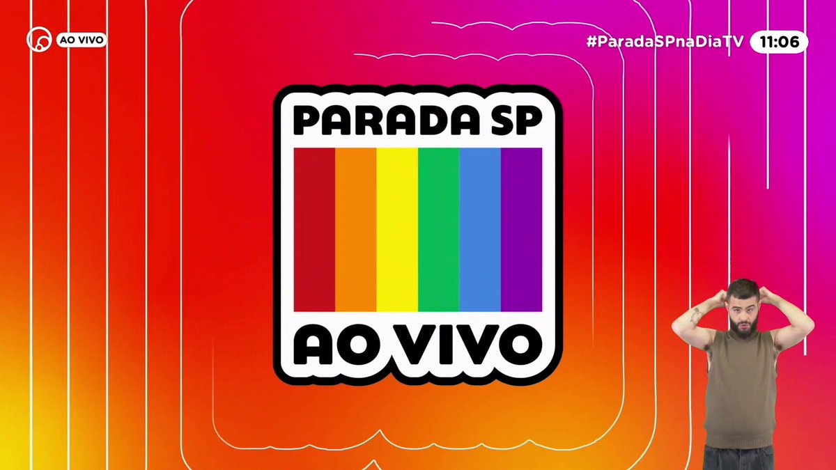 O TEMPO NÃO PARA, O FERVO TAMBÉM É LUTA! @reddyallor 🤝 Cazuza na #ParadaSPnaDiaTV ao vivo na DiaTV: