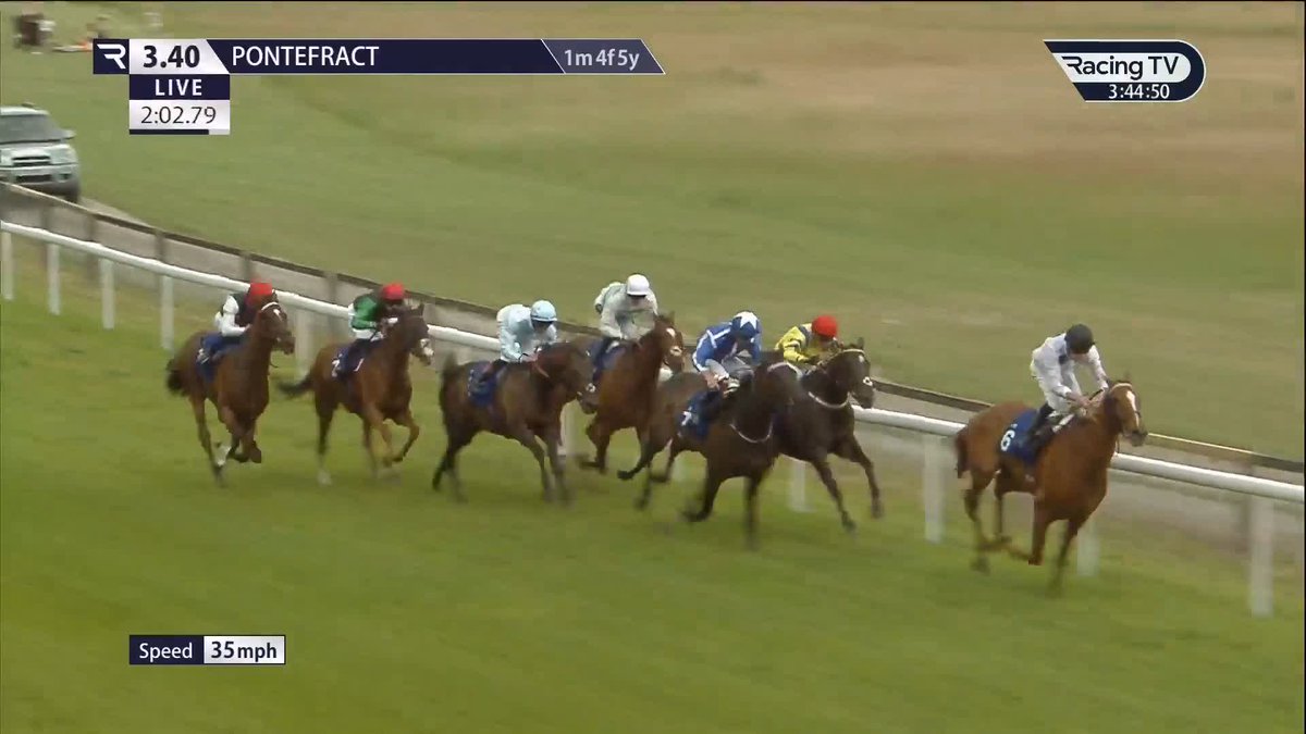 Strong stayer Allonsy (Study Of Man) makes it third time lucky at Listed level, landing the Pontefract Castle Fillies' Stakes under Hector Crouch in a 1-3 for trainer Ralph Beckett PontefractRacecourse