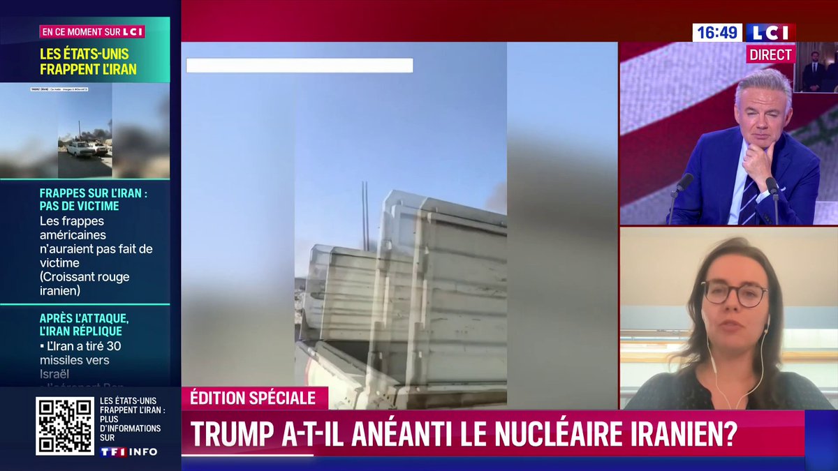 🔴 Le nucléaire iranien est-il anéanti ? 🗣️ « On ne peut pas anéantir la connaissance qu’ont les scientifiques iraniens du programme nucléaire. (…) La seule façon, c'était l'accord sur le nucléaire iranien, signé en 2015, dont Donald Trump est sorti en 2018. » explique Héloïse Fayet