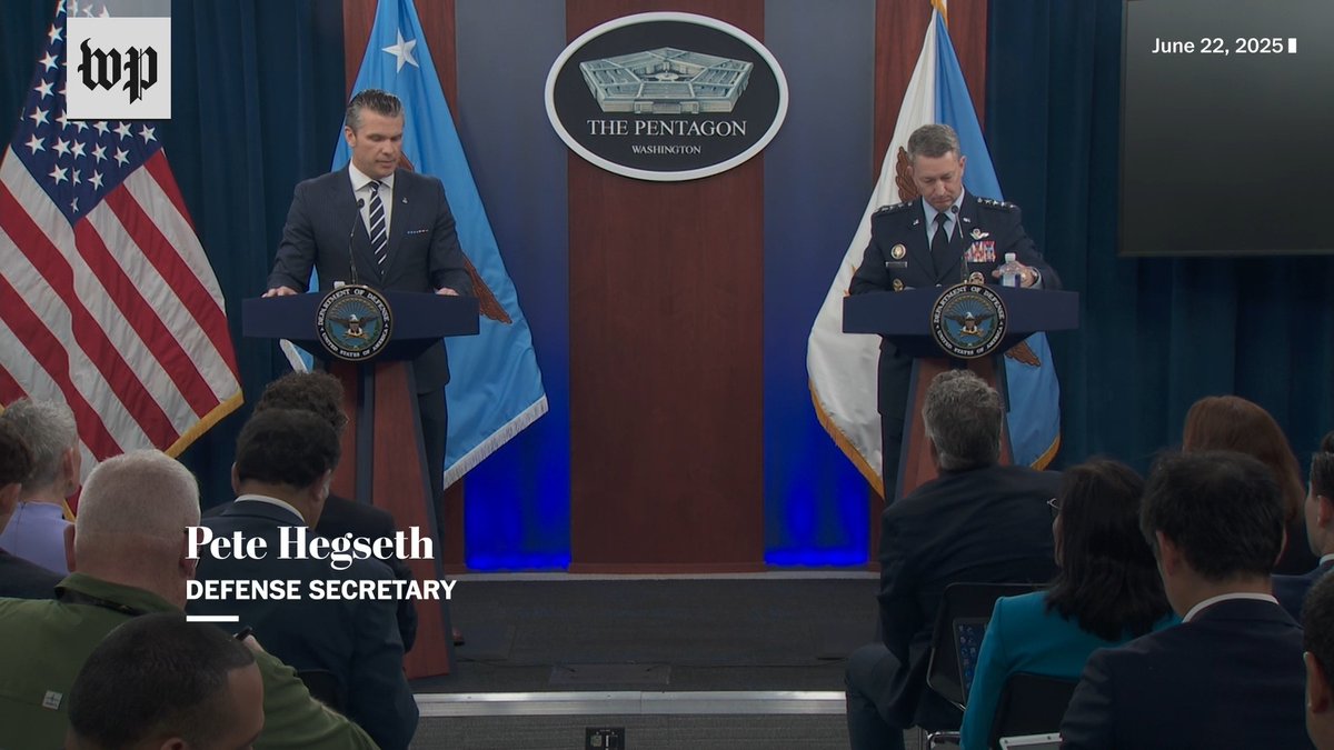 Defense Secretary Pete Hegseth said the U.S. strikes on Iran were not about “regime change” but rather about addressing threats posed by Iran’s nuclear program. Follow live updates here: