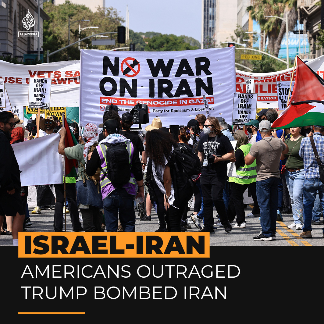 US lawmakers and American citizens have condemned what they call President Trump’s ‘unconstitutional’ decision to bomb Iran without Congressional approval. Many criticised the US military intervention as a betrayal of Trump's ‘America First’ platform that got him re-elected.