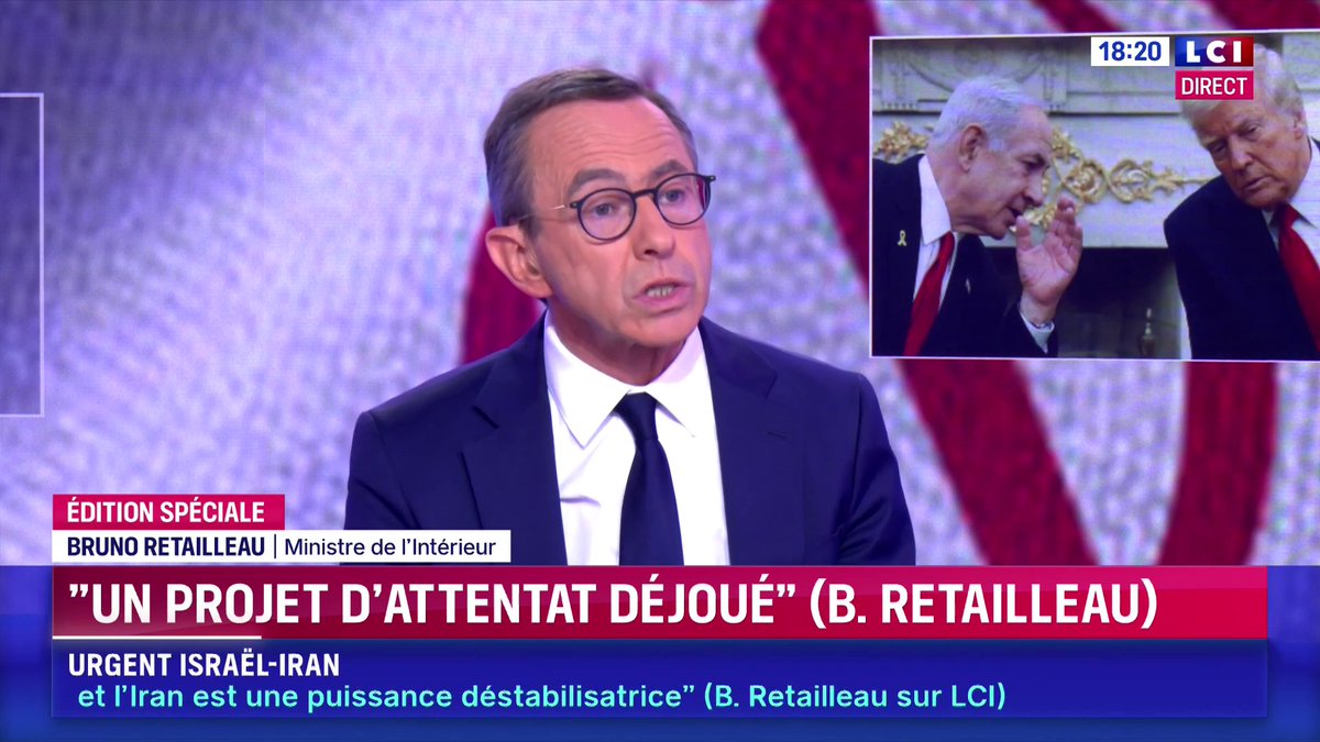 « On a appris que ce n’est pas la religion qui pouvait déboucher sur la concorde civile, mais que c’était la laïcité », estime Bruno Retailleau ▶️ Darius Rochebin