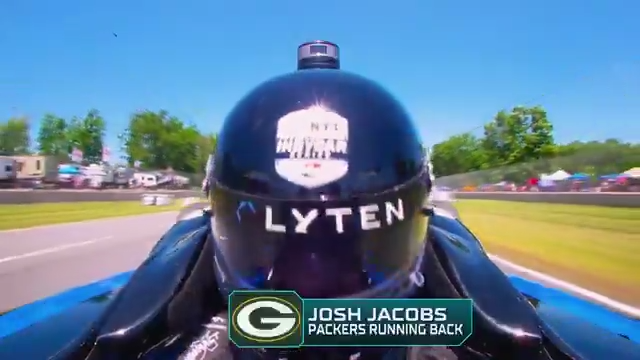 Packers RB Josh Jacobs is in the Fastest Seat in Sports!