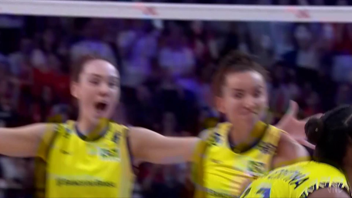 Better LUCKY then GOOD? Why not BOTH. 🍀🔥 Ana Cristina closes the third set with flair — and by the tiniest margin. 💅🇧🇷 Big plays, big pressure, BIG moment. #Volleyball #BePartOfTheGame