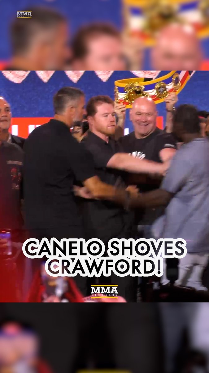 Canelo Alvarez SHOVES Terence Crawford!